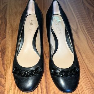 Ralph Lauren leather women shoe